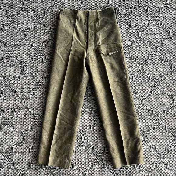 Vintage Canadian Military Uniform Men's Small Green Battle Dress Blouse 1950s - Picture 11 of 16